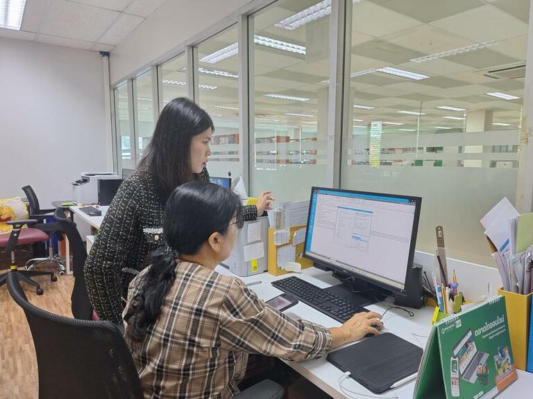 ศูนย์ความเป็นเลิศด้านนวัตกรรมสารสนเทศ ลงพื้นที่บำรุงรักษาและอบรมการใช้งานระบบ WALAI AutoLib Ultimate ที่ มทร.ธัญบุรี