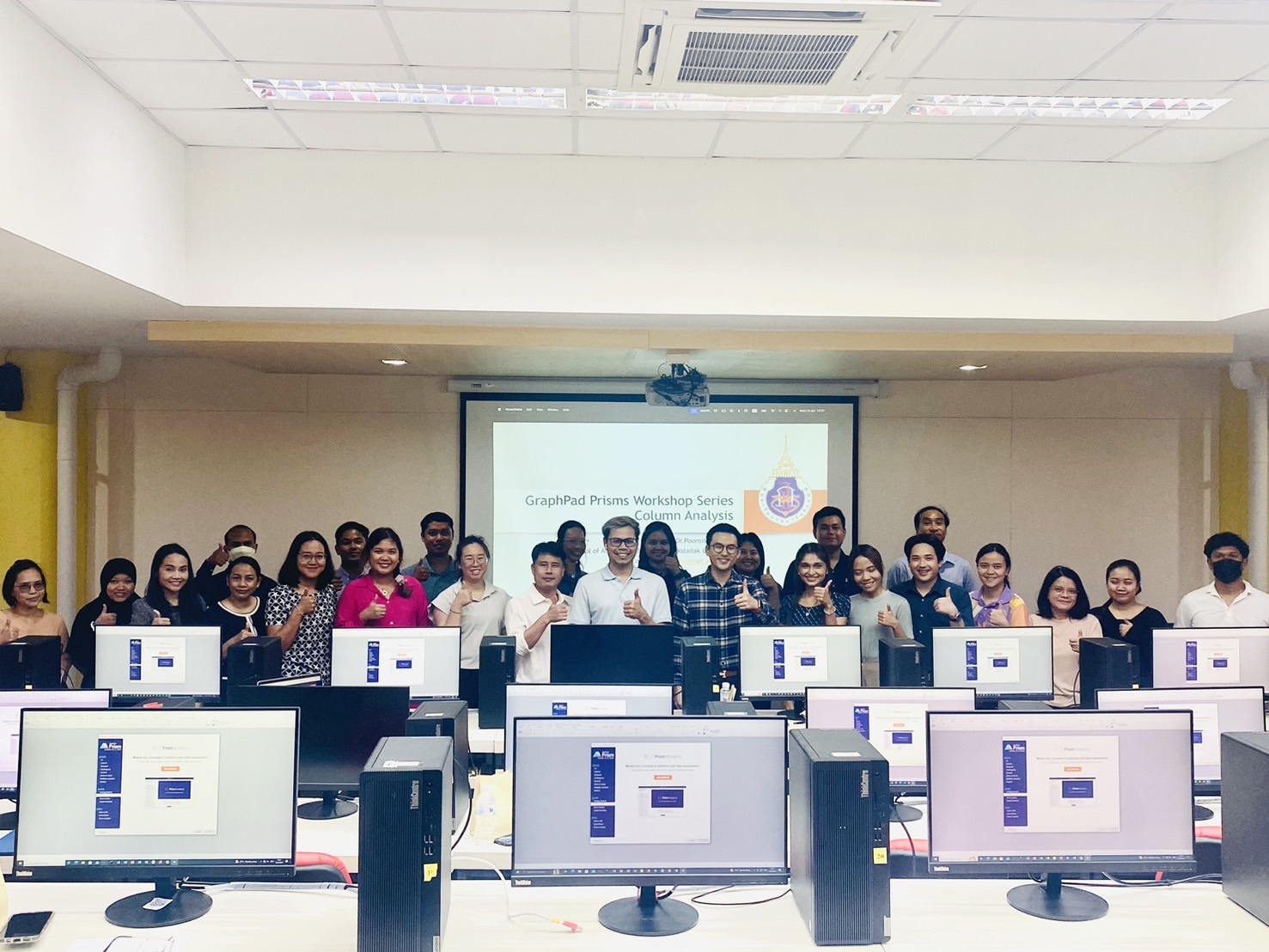 กิจกรรมอบรมการใช้งานโปรแกรม GraphPad Prism