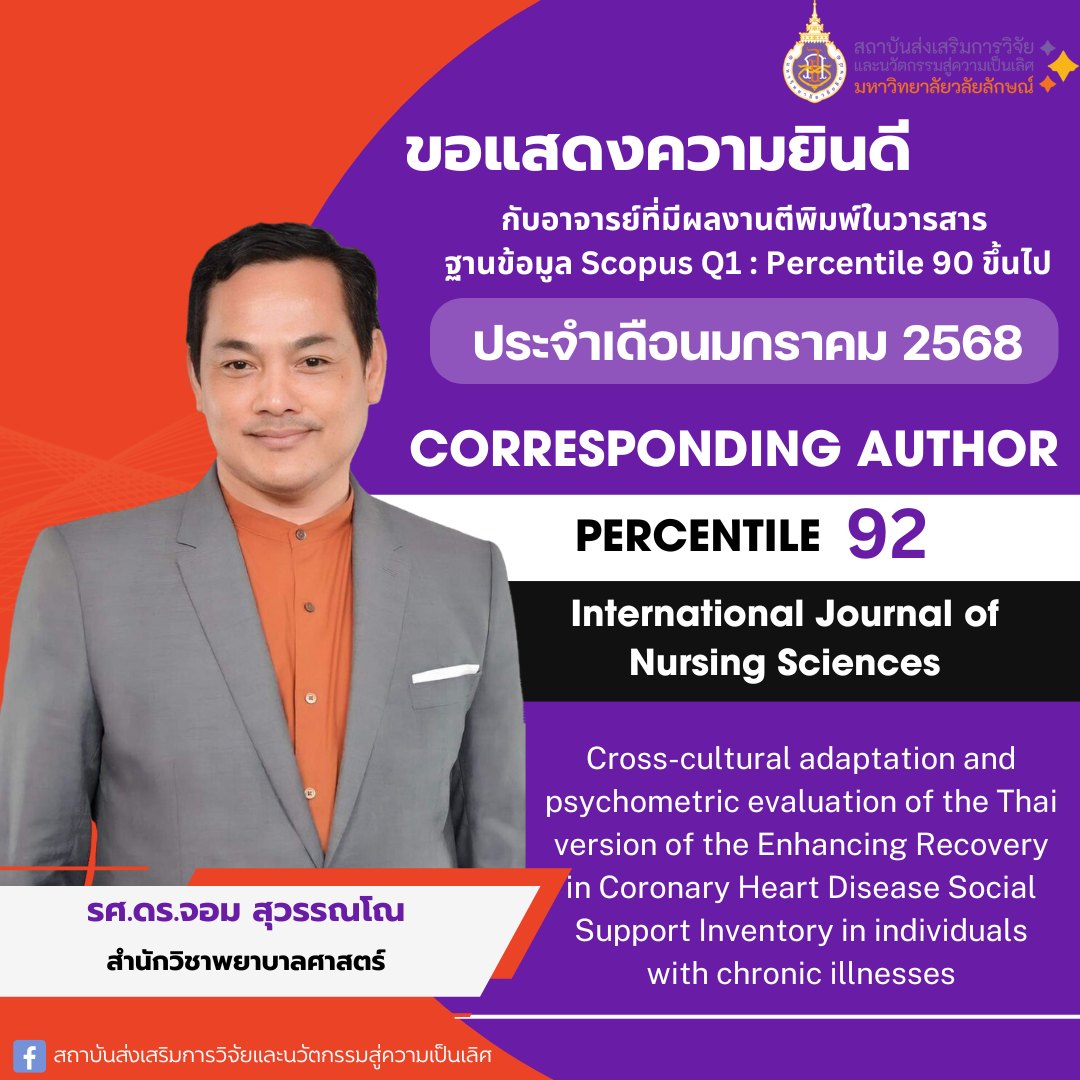 รศ.ดร.จอม สุวรรณโณ (อาจารย์ประจำสำนักวิชาพยาบาลศาสตร์)